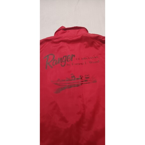 Chalkline Other - Vintage 80s Chalkline Ranger Boats Flippin Arkansas Satin Jacket Retro MiUSA